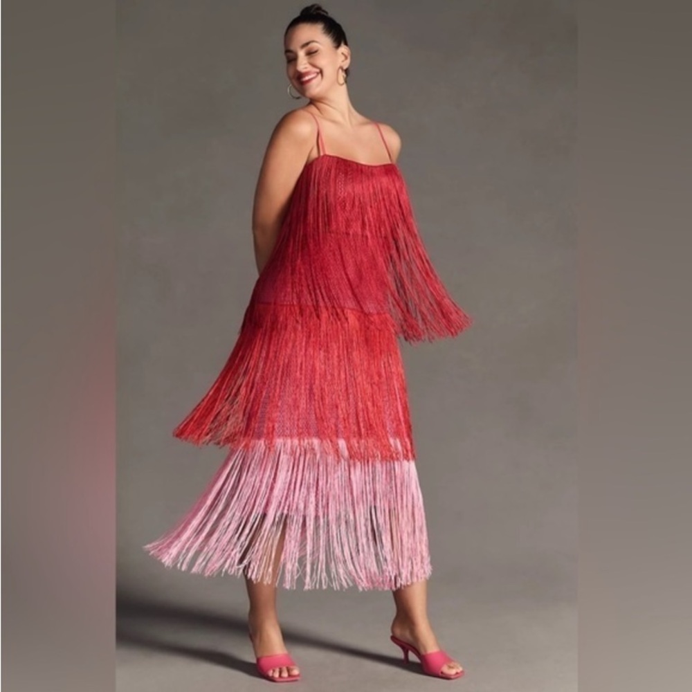 Let Me Be Tiered Fringe
Ombre Dress NWT